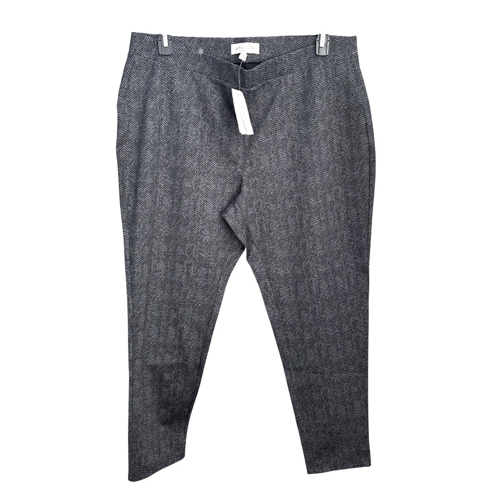 Philosophy Republic Clothing Herringbone Leggings Grey Black Plus Size 2X NWT